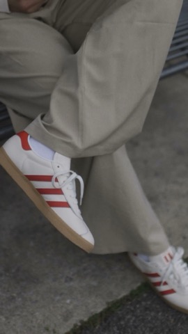 Color graded lifestyle still from the adidas Adicolor campaign film